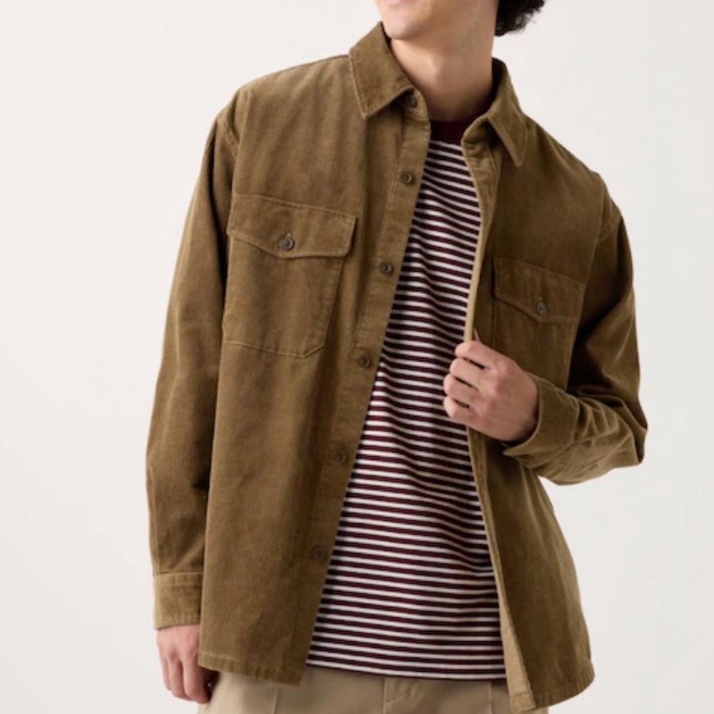 Uniqlo Men’s corduroy long sleeve shirt M